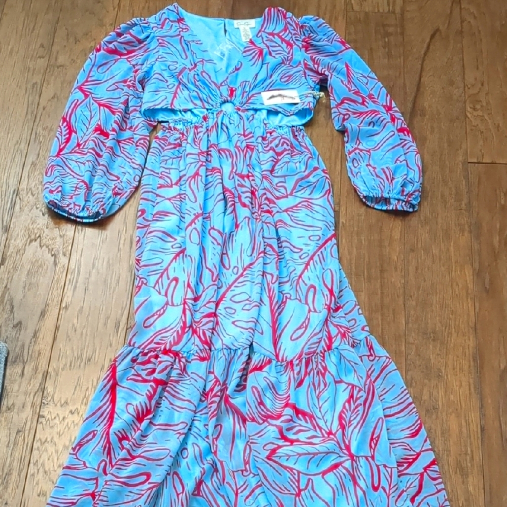 NWT Blue and Pink Boho Dress